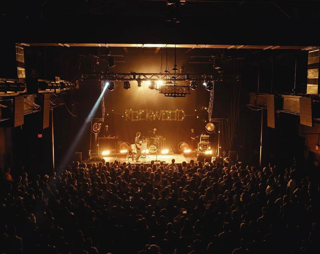 Wide shot of a packed venue